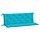 Lot de 2 coussins de banc 150x50cm turquoise - Jusqu'à 32% de remise