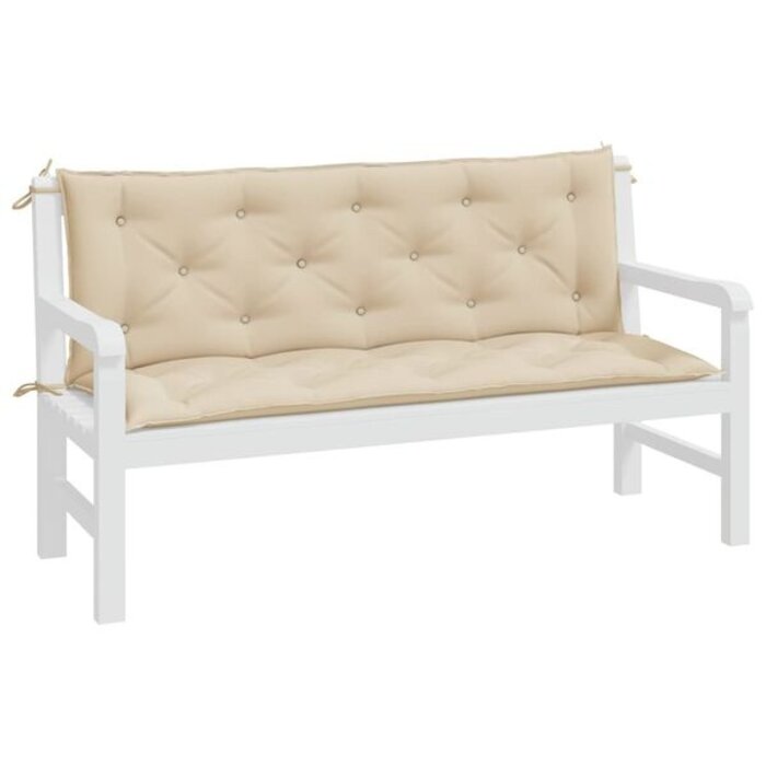 Vidaxl Lot de 2 coussins de jardin 150x50 cm beige - Jusqu'à -38%