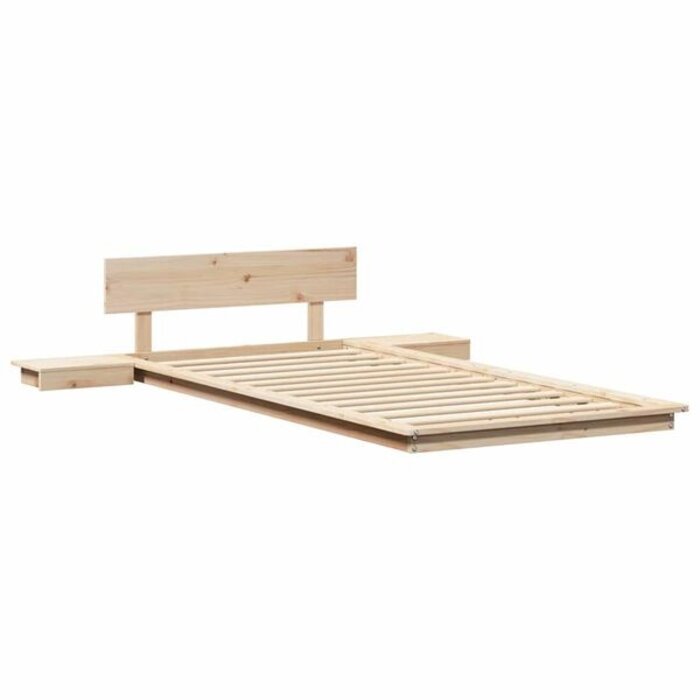 Vidaxl Cadre de lit 80x200 cm avec table de chevet intégrée - Jusqu'à -41%