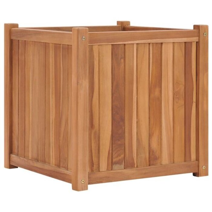 Vidaxl Jardinière en teck massif 50x50x50 cm - Jusqu'à -41% de remise