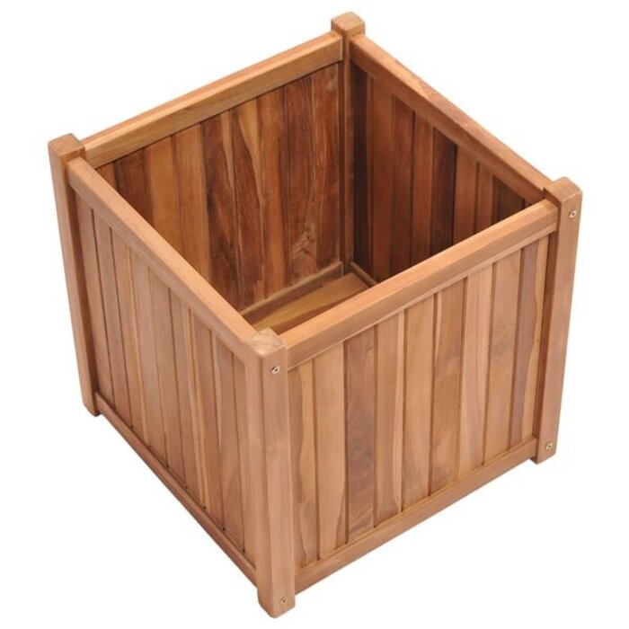Vidaxl Jardinière en teck massif 50x50x50 cm - Jusqu'à -41% de remise