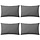 Lot de 4 coussins d'extérieur 60x40 cm gris - Jusqu'à -39%