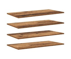 Vidaxl Lot de 4 étagères en bois marron 80x40cm - Jusqu'à -40% sur nos modèles