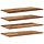 Lot de 4 étagères en bois marron 80x40cm - Jusqu'à -40% sur nos modèles