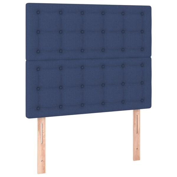 Vidaxl Lot de 2 têtes de lit tissu bleu - 90 cm - Jusqu'à -39%