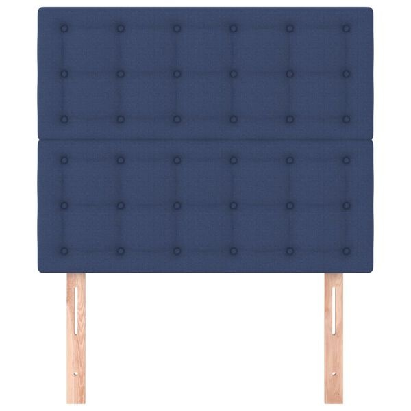 Vidaxl Lot de 2 têtes de lit tissu bleu - 90 cm - Jusqu'à -39%