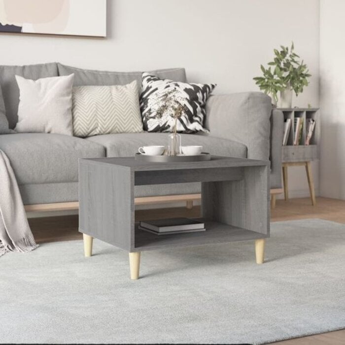 Vidaxl Table basse moderne chêne sonoma gris 60x50cm - Jusqu'à -38%