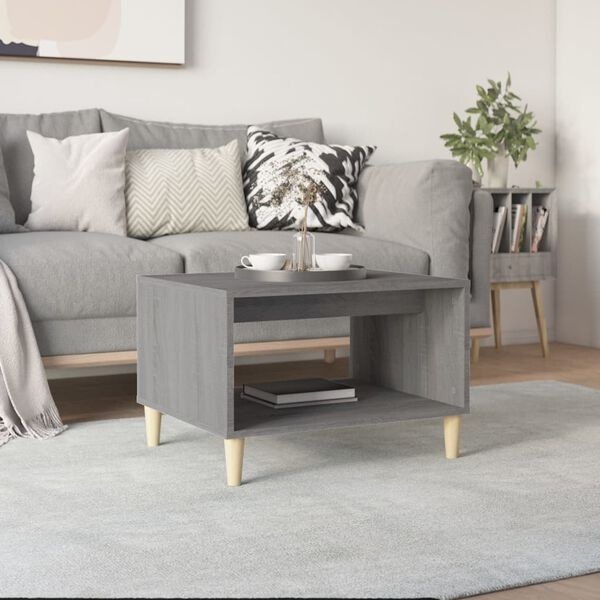 Vidaxl Table basse moderne chêne sonoma gris 60x50cm - Jusqu'à -38%