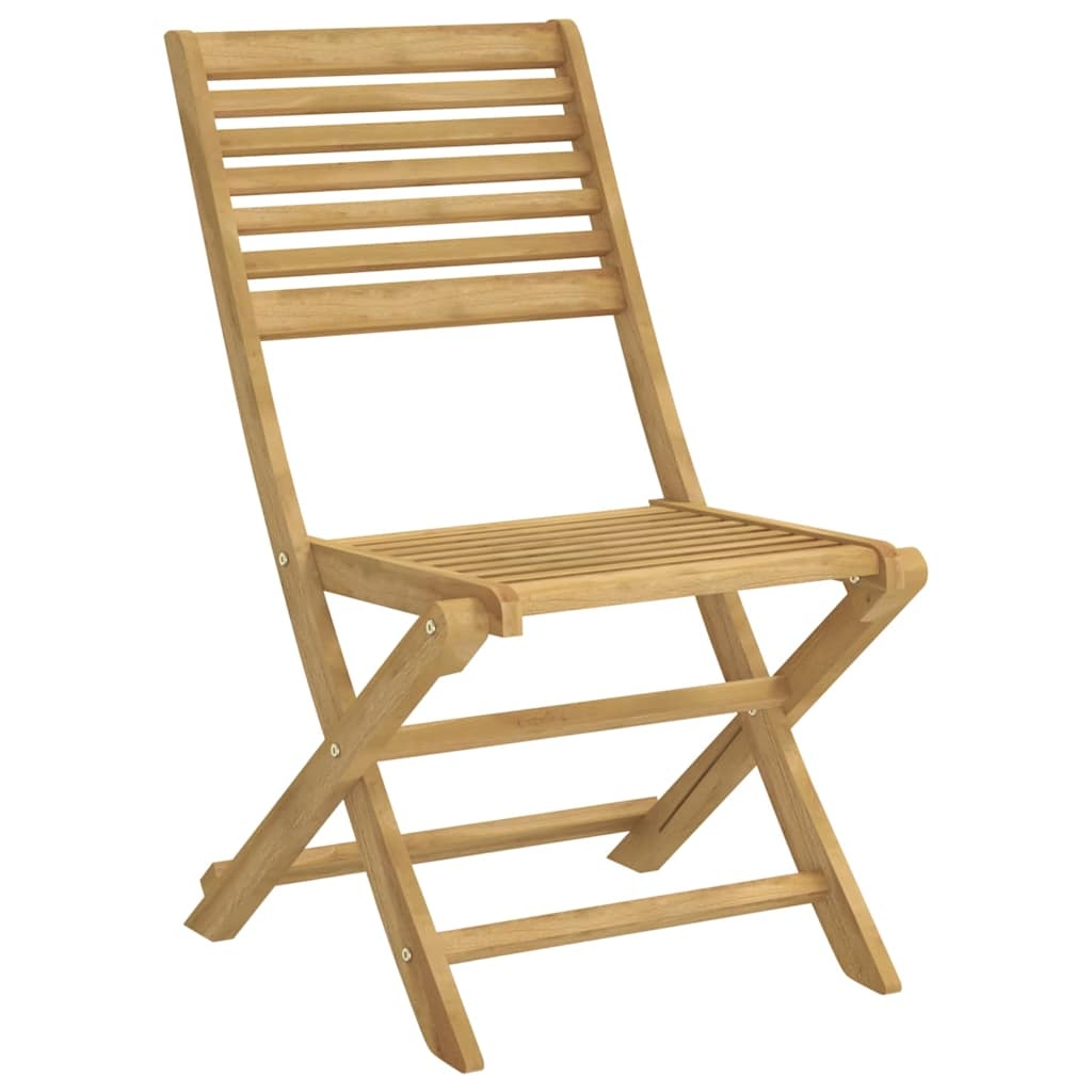 Vidaxl Lot de 2 chaises de jardin pliantes en acacia massif - Jusqu'à -41%