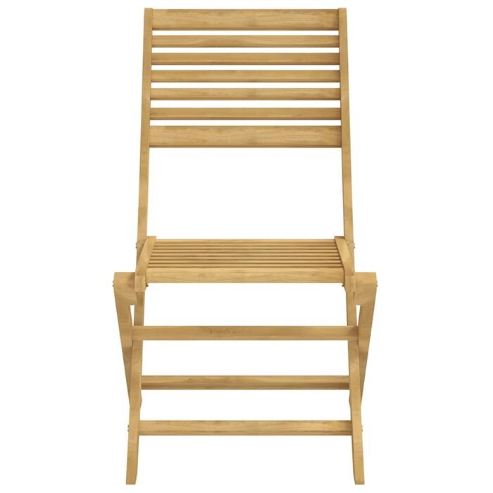 Vidaxl Lot de 2 chaises de jardin pliantes en acacia massif - Jusqu'à -41%