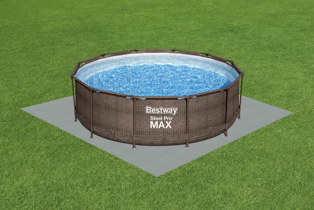 Lot de 9 dalles de protection pour piscine - 2,25 m² - Jusqu'à -37%