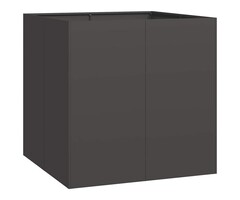 Vidaxl Jardinière carrée en acier 80x80x80 cm - Jusqu'à -41%