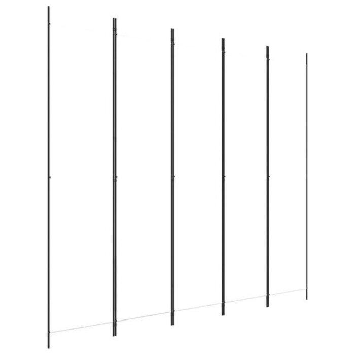 Vidaxl Paravent 5 panneaux 250x220 cm blanc - Jusqu'à -33%