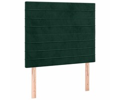 Vidaxl Tête de lit en velours vert foncé 80x118/128 cm - Jusqu'à -33%
