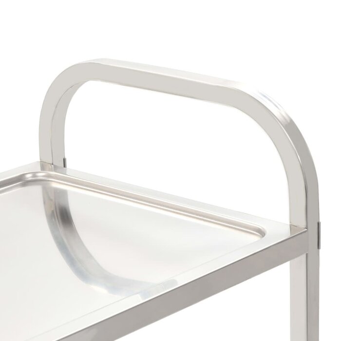 Vidaxl Chariot de service en inox 3 niveaux - Jusqu'à 34% de remise