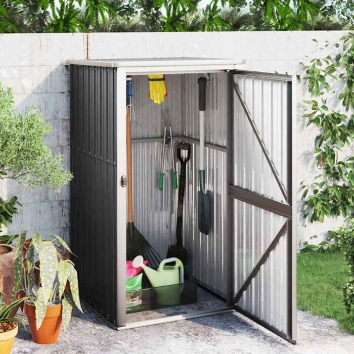 Vidaxl Abri de jardin en acier anthracite - Jusqu'à 35% de réduction