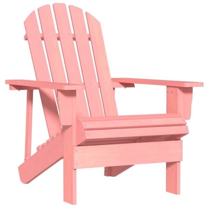 Vidaxl Chaise de jardin Adirondack en épicéa rose - Jusqu'à -34%
