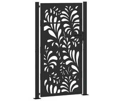 Vidaxl Portillon acier noir ondulé 100x175 cm - Jusqu'à 41% de remise