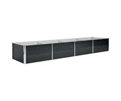 Vidaxl Bac de jardin surélevé XXL 320x80cm - Anthracite - Jusqu'à -40%