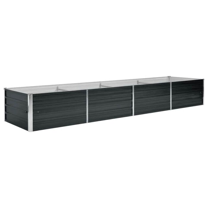 Vidaxl Bac de jardin surélevé XXL 320x80cm - Anthracite - Jusqu'à -40%