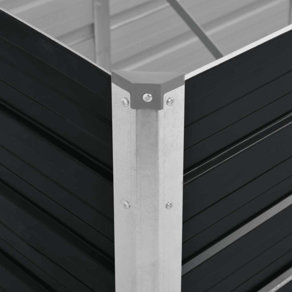 Vidaxl Bac de jardin surélevé XXL 320x80cm - Anthracite - Jusqu'à -40%