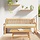 Coussin pour palette crème 200x40x8cm - Jusqu'à -33% sur l'outlet