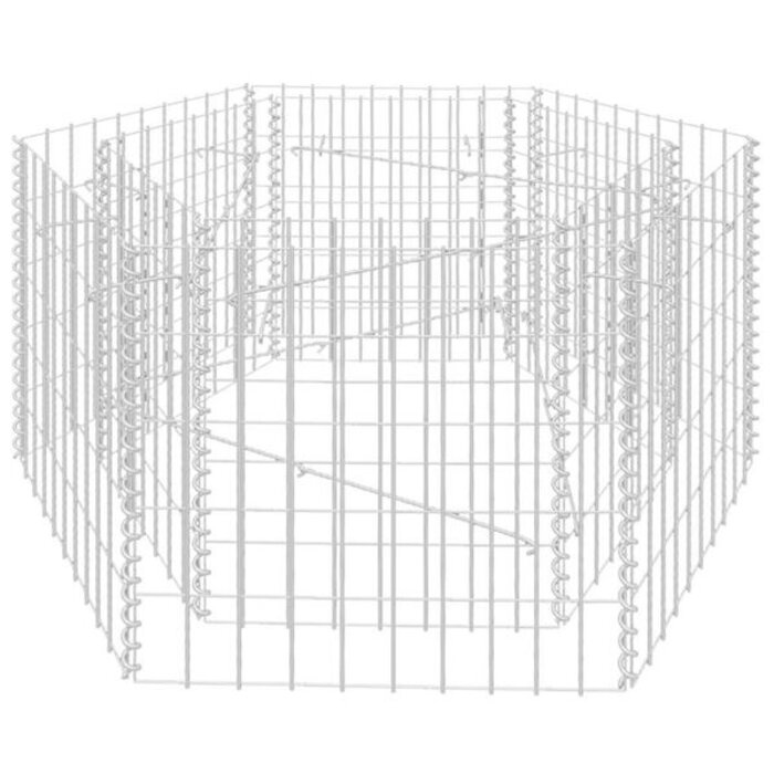 Vidaxl Bac à fleurs gabion hexagonal - Acier galvanisé - Jusqu'à -33%