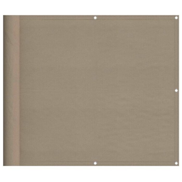 Vidaxl Pare-vue Balcon Oxford Taupe 90x800 cm - Jusqu'à -32% sur l'outlet