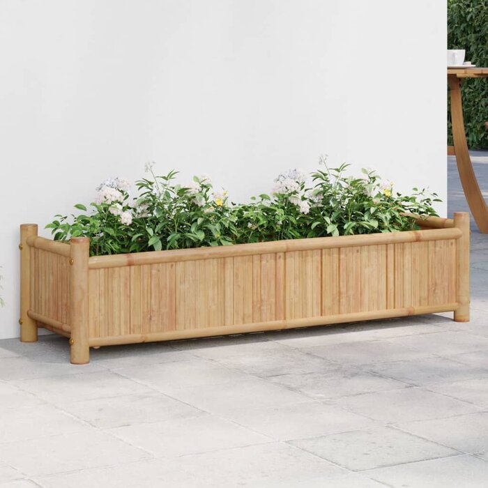 Vidaxl Jardinière en bambou 100x30x25 cm - Jusqu'à 34% de réduction