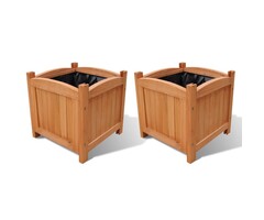 Vidaxl Lot de 2 jardinières surélevées en bois 30x30x30 cm - Jusqu'à -39%