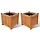 Lot de 2 jardinières surélevées en bois 30x30x30 cm - Jusqu'à -39%