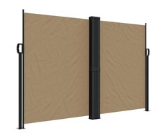 Vidaxl Paravent rétractable taupe 160 x 1200 cm - Jusqu'à 41% de réduction