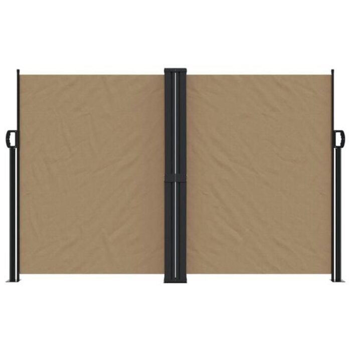 Paravent rétractable taupe 160 x 1200 cm - Jusqu'à 41% de réduction