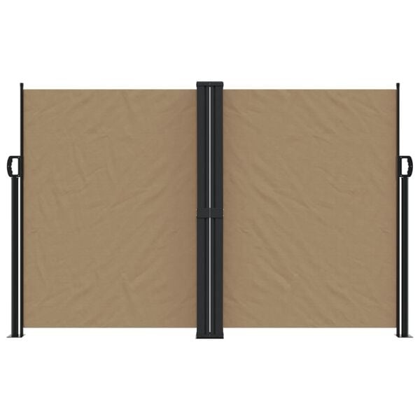 Paravent rétractable taupe 160 x 1200 cm - Jusqu'à 41% de réduction