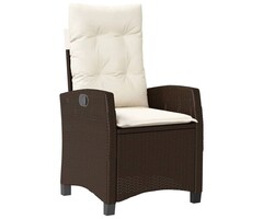 Vidaxl Fauteuil de jardin inclinable résine tressée : jusqu'à 37% de remise