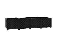 Vidaxl Jardinière surélevée 160 cm - Noir - Jusqu'à 40% de réduction
