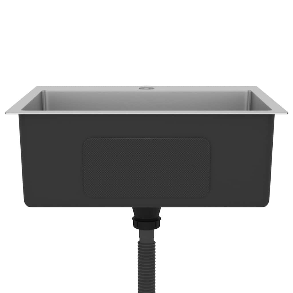 Vidaxl Évier de cuisine inox 55x44cm - Design moderne - Jusqu'à 40% de remise