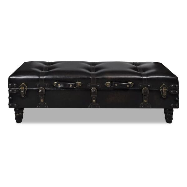 Banc de rangement en similicuir marron - Jusqu'à -41% sur l'outlet