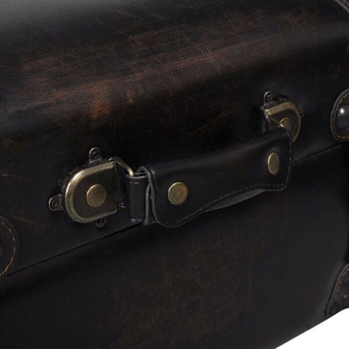 Banc de rangement en similicuir marron - Jusqu'à -41% sur l'outlet