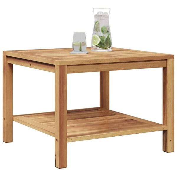 Table basse en teck massif 60x60cm - Jusqu'à 41% de réduction