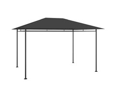 Vidaxl Tonnelle de jardin anthracite 384x281 cm - Jusqu'à 41% de remise