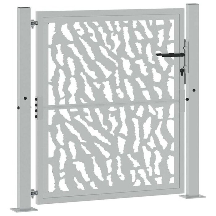 Portillon de jardin en acier corten 100x100 cm - Remisé jusqu'à 41%