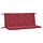 Lot de 2 coussins pour banc de jardin 120x50cm Rouge Vin - Jusqu'à -38%