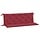 Lot de 2 coussins de jardin 150x50cm - Rouge vin - Jusqu'à -38%