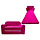 Canapé-lit enfant rose 170x100cm - Jusqu'à 40% de réduction