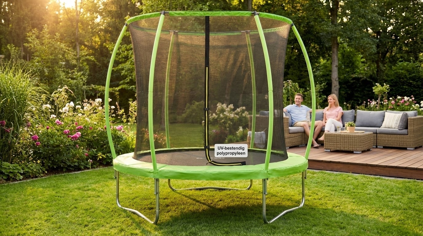 Trampoline rond 244 cm - Filet de sécurité - Jusqu'à 32 % de remise