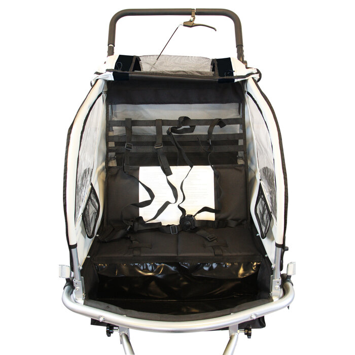 Remorque de vélo 2 places pour enfants - Confortable - Jusqu'à -35% d'économie