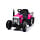 Tracteur électrique rose pour enfants avec remorque - Jusqu'à 42% de remise