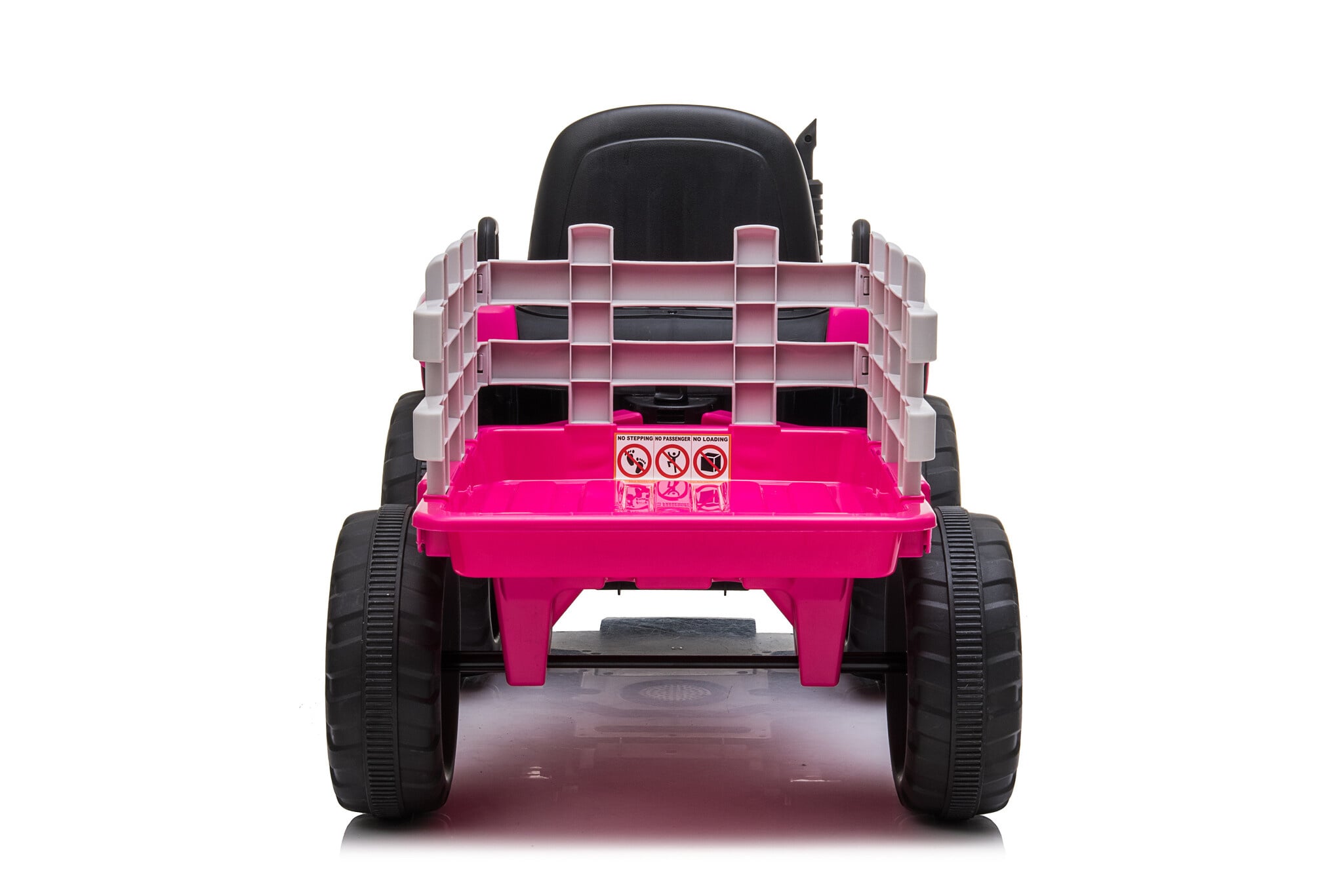 Tracteur électrique rose pour enfants avec remorque - Jusqu'à 42% de remise