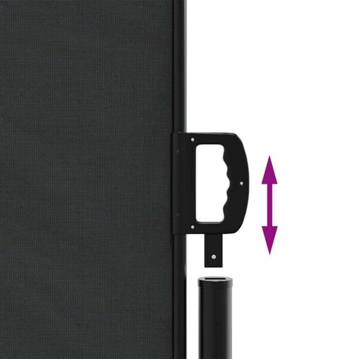 Paravent latéral rétractable 140x600 cm Noir - Jusqu'à -34% de remise